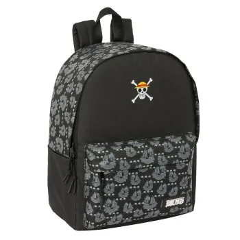 Laptop Backpack One Piece Pirates Black