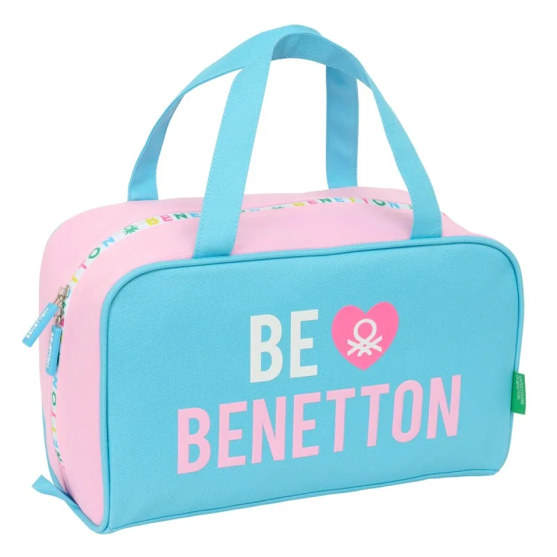 Travel Vanity Case Benetton Unique Pink Turquoise 31 x 14 x 19 cm