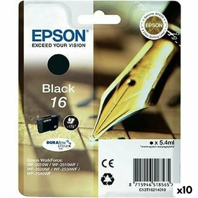 Original Ink Cartridge Epson Black (10 Units)