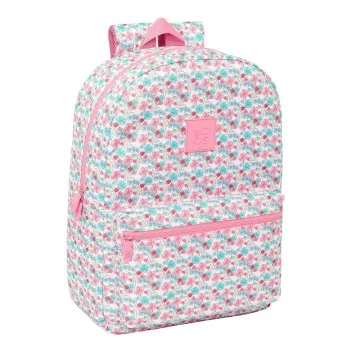 Laptop Backpack Moos Flores Multicolour 32 x 43 x 14 cm