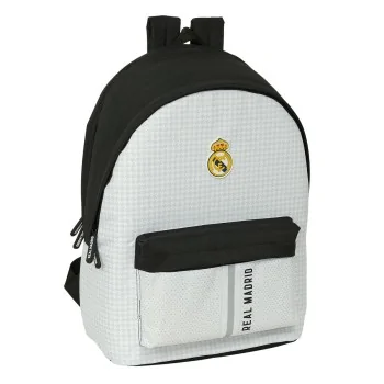 Laptop Backpack Real Madrid C.F. 24/25 White Grey 31 x 44...