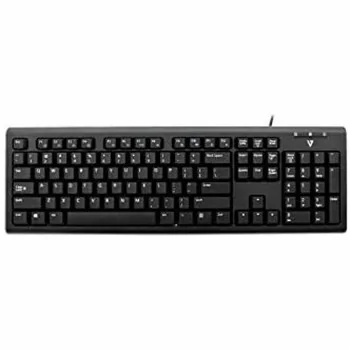 Keyboard V7 KU200GS-DE Black German QWERTZ