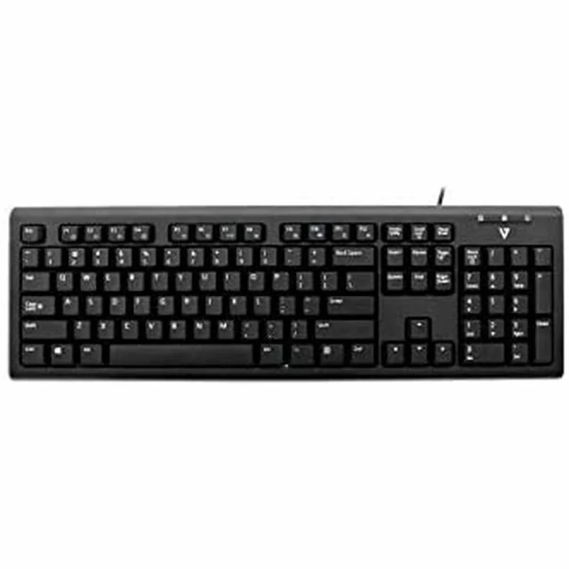 Keyboard V7 KU200GS-DE Black German QWERTZ