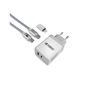 Wall Charger Subblim SUBCHG-3WPD10 White