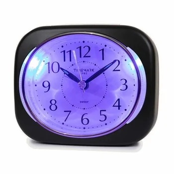 Analogue Alarm Clock Timemark 10 x 8,5 x 4 cm Black...