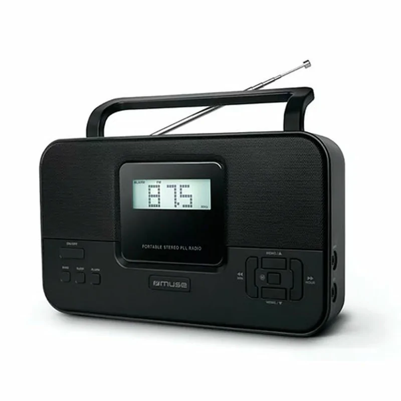 Portable Digital Radio Muse Black AM FM