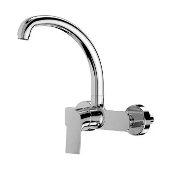 Mixer Tap EDM 01135 Cascais Silver Stainless steel Brass...