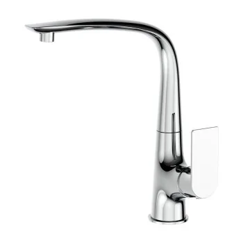 Mixer Tap EDM 01132 Cascais Silver Stainless steel Brass...