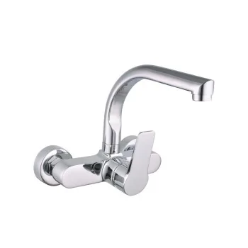 Mixer Tap EDM 01145 Silver Stainless steel Brass Zinc 21...