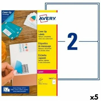 Printer Labels Avery L4611 White 25 Sheets 199,6 x 143,5...