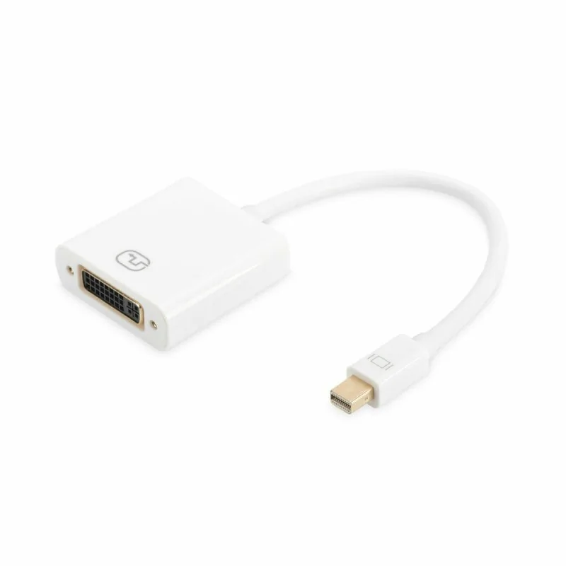 Mini DisplayPort to DVI Adapter Digitus AK-340406-001-W White Black