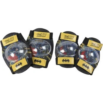 Elbow and Knee Pad Kit Batman CZ10957 Black/Yellow