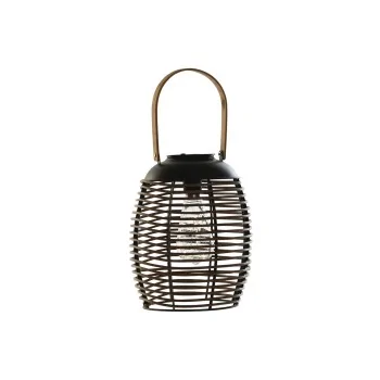 Solar lamp DKD Home Decor Brown Black Bamboo Rattan 22 x...