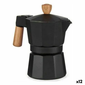 Italian Coffee Pot Kinvara A611BQ-3 T Brown Black Wood...