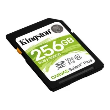 SD Memory Card Kingston Canvas Select Plus Black 256 GB