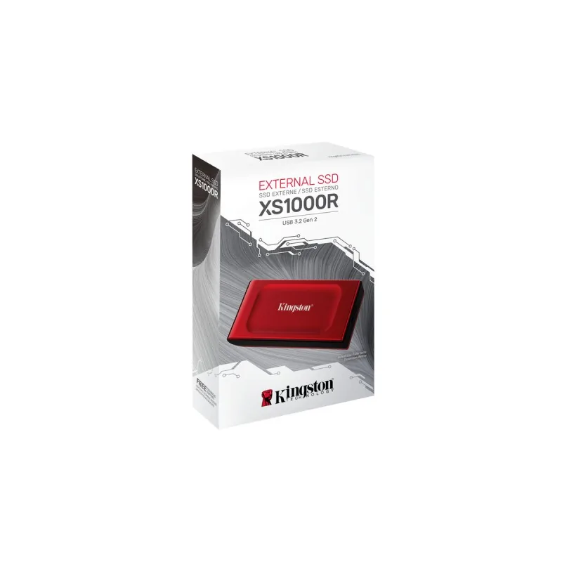 External Hard Drive Kingston SXS1000R/2000G Red 2 TB