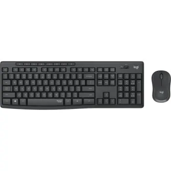 Keyboard and Wireless Mouse Logitech MK295 Black Spanish...