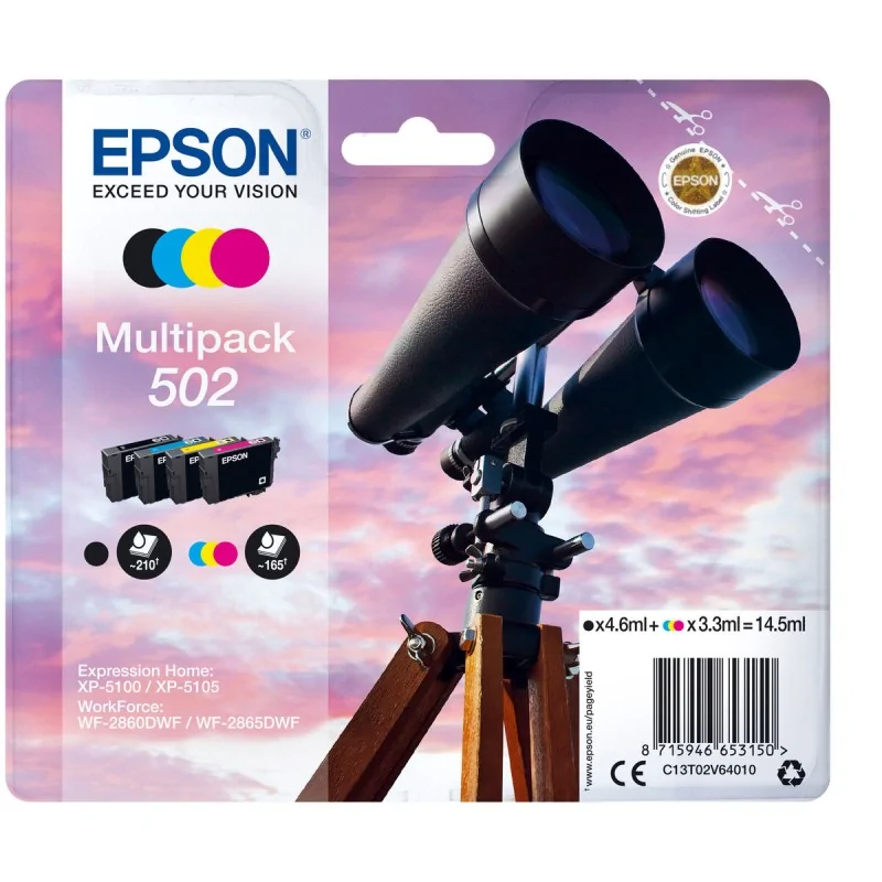 Compatible Ink Cartridge Epson C13T02V64010 14,5 ml Black Multicolour Black/Cyan/Magenta/Yellow