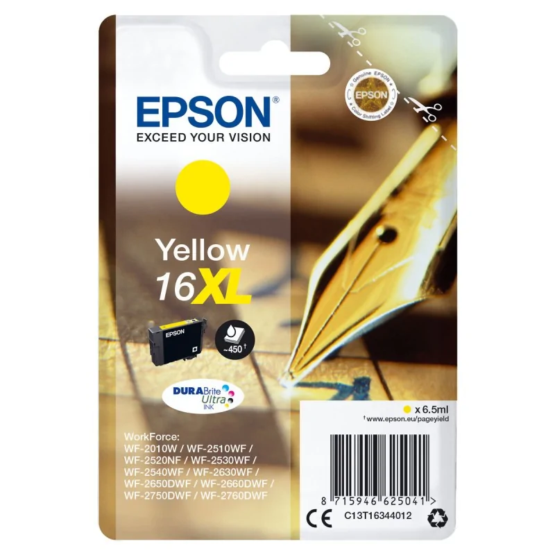 Original Ink Cartridge Epson C13T16344012 Yellow