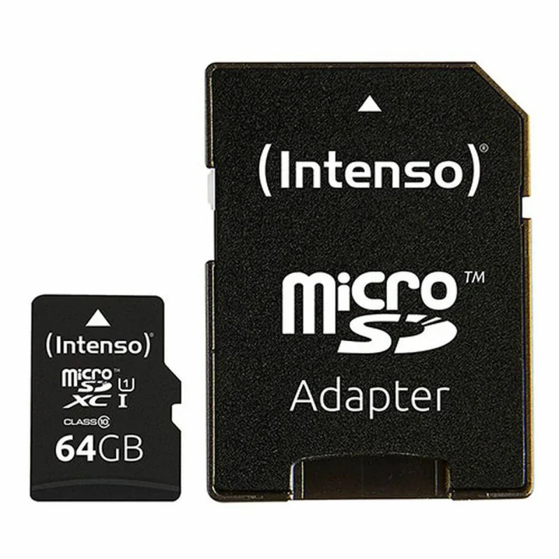 Micro SD Memory Card with Adaptor INTENSO 64 GB