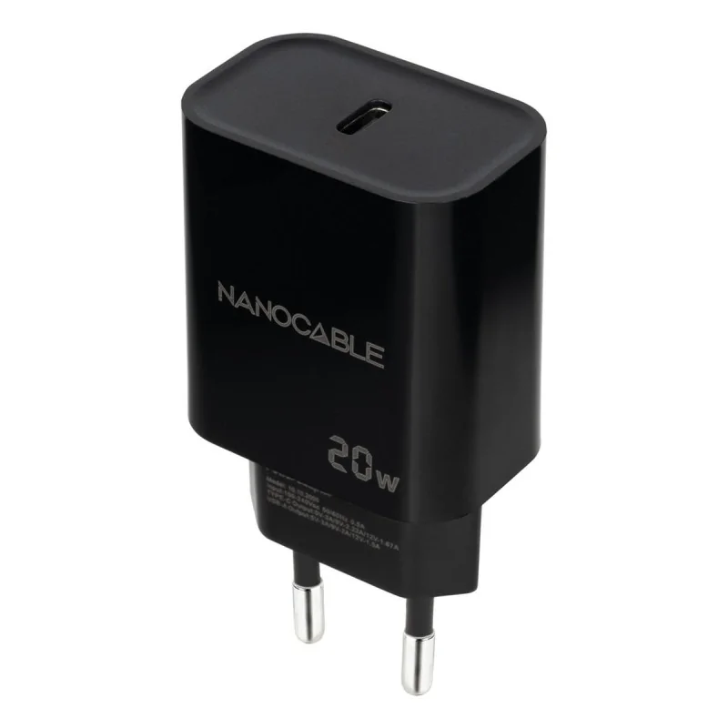 Wall Charger NANOCABLE Black