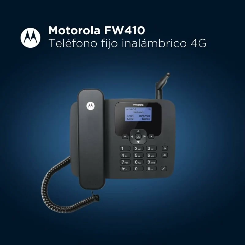 Landline Telephone Motorola 107FW410L Black