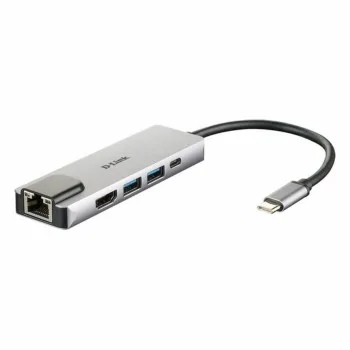 USB Hub C D-Link DUB-M520 Black 60 W