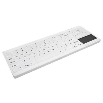 Wireless Keyboard Cherry AK-C7412F-GUS-W White Spanish...