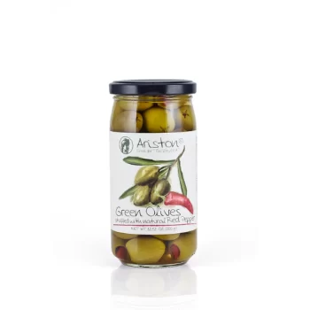 Ariston Green Olives Stuffed with Peppers 380 gr