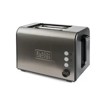 BLACK+DECKER 2-Slice Stainless Steel 750-Watt Toaster in the Toasters  department at