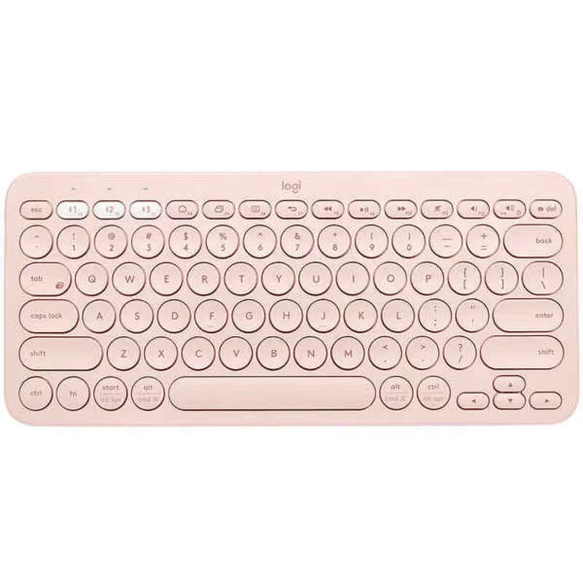 Wireless Keyboard Logitech K380 Spanish Multi-Device Qwerty Spanish QWERTY QZERTY Pink