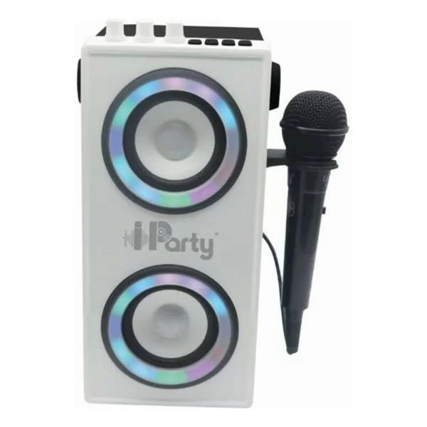 Lexibook- iParty-Enceinte Portable Bluetooth Micro, karaoké
