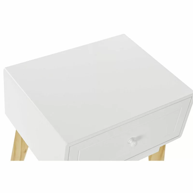 Nightstand DKD Home Decor White MDF Wood 45 x 40 x 55 cm