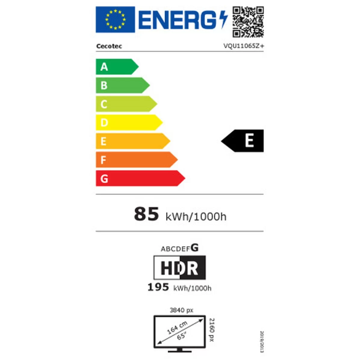 QLED Cecotec VQU11065Z+ 65 4K Smart TV WiFi - Televisores 65