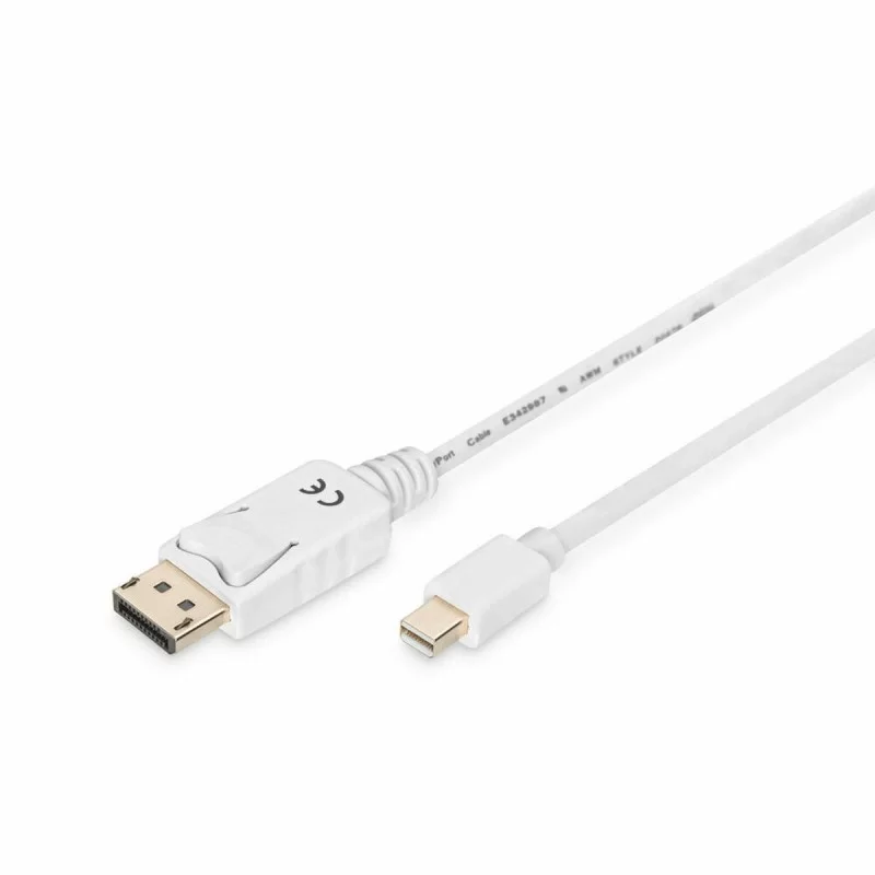 Mini DisplayPort to DisplayPort Cable Digitus AK-340102-020-W White 2 m