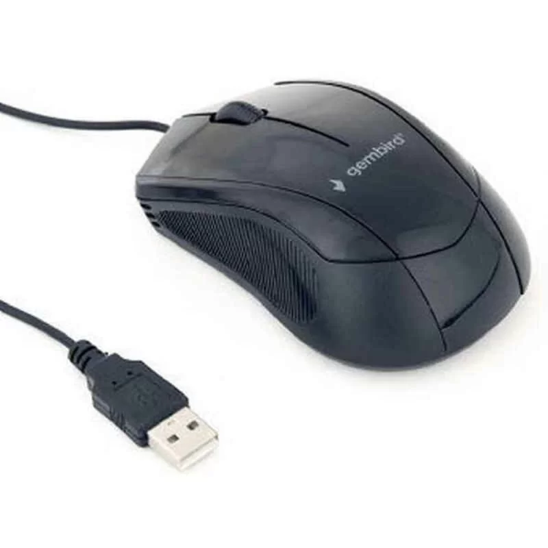 Wireless Mouse GEMBIRD MUS-3B-02 Black