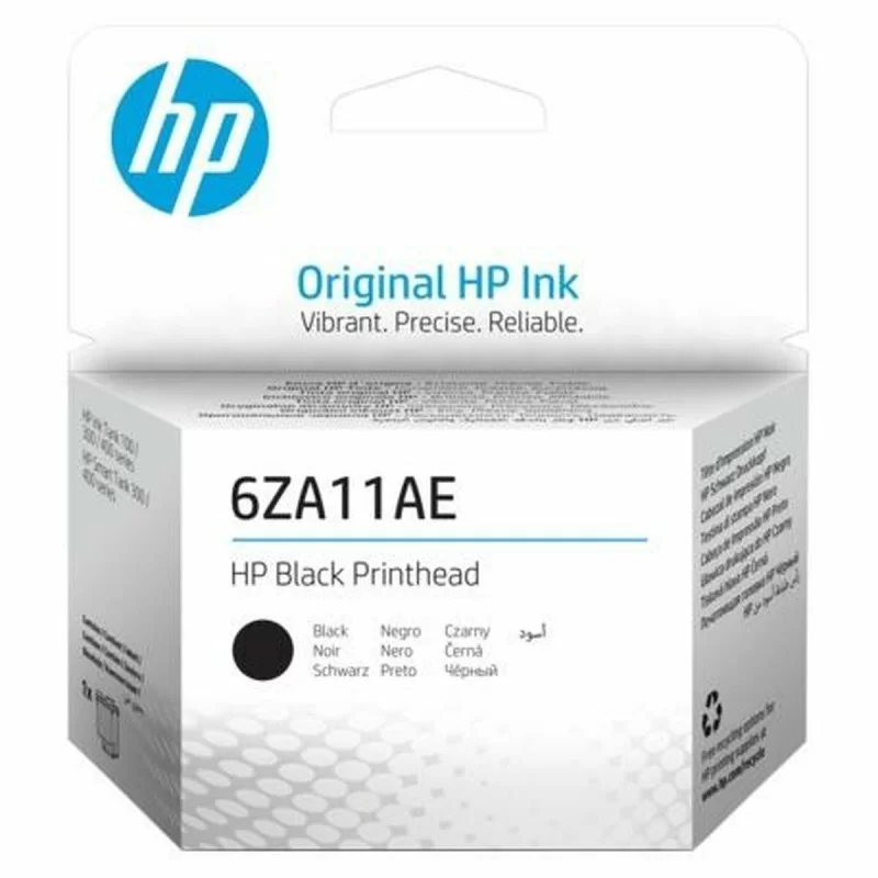 Original Ink Cartridge HP Cap de imprimare 6ZA11AE negru