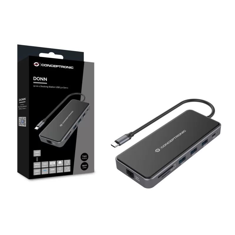 USB Hub Conceptronic DONN15G Grey