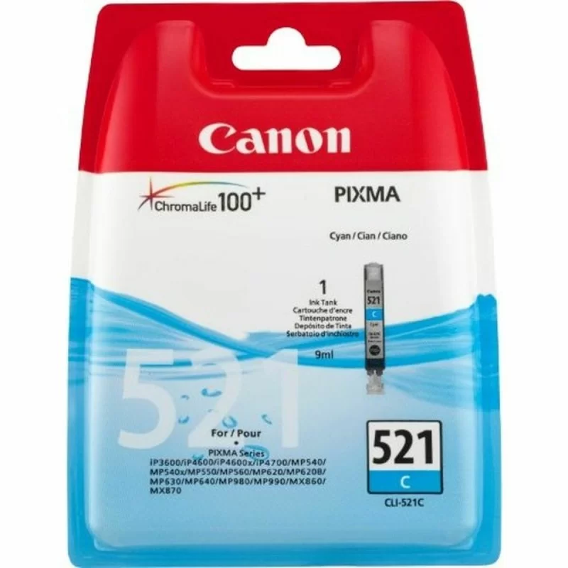 Original Ink Cartridge Canon CLI-521 Cyan