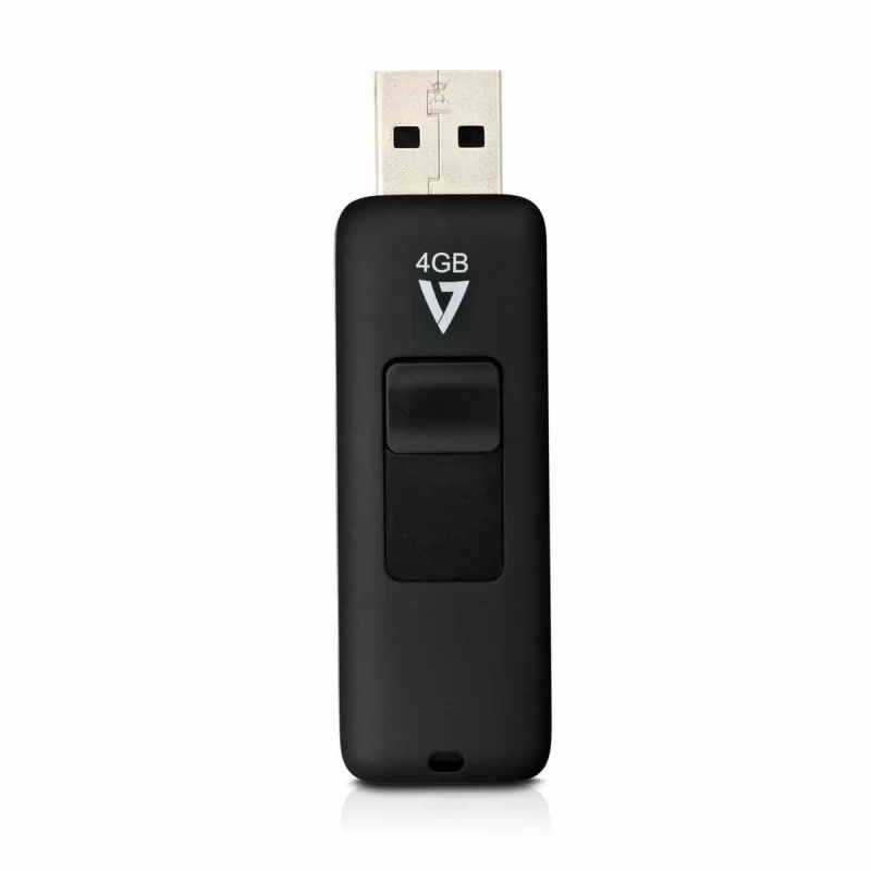 Micro SD Memory Card with Adaptor V7 VF24GAR-3E Black 4 GB