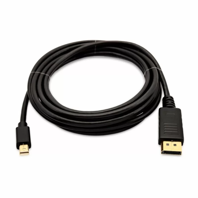 Mini DisplayPort to DisplayPort Cable V7 V7MDP2DP-03M-BLK-1E Black