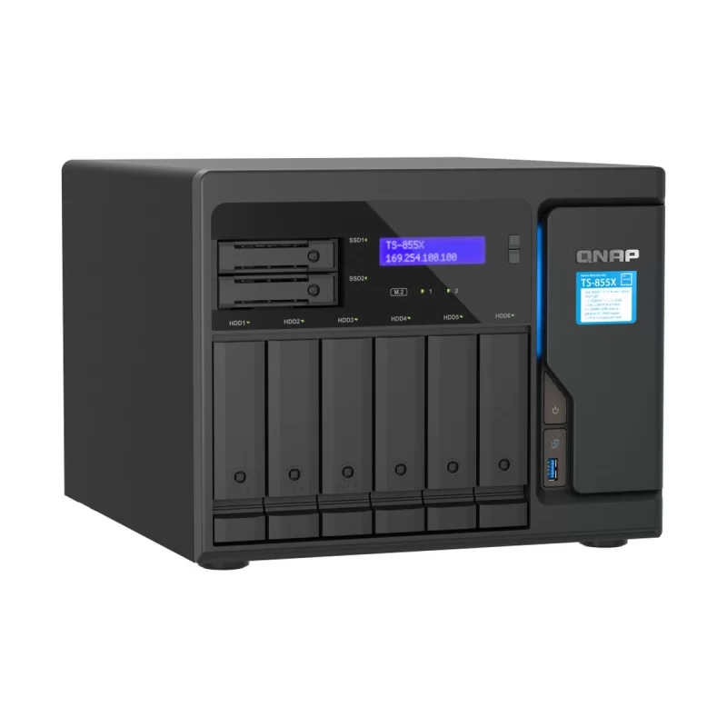 Network Storage Qnap TS-855X-8G Black