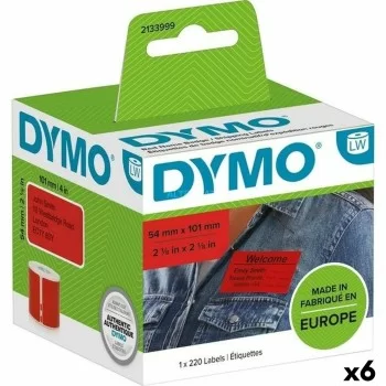Printer Labels Dymo Label Writer Red 220 Pieces 54 x 7 mm...