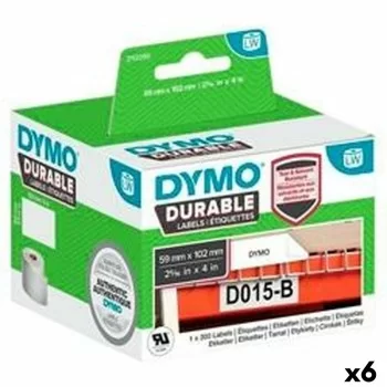 Printer Labels Dymo Durable White 102 x 59 mm Black (6...