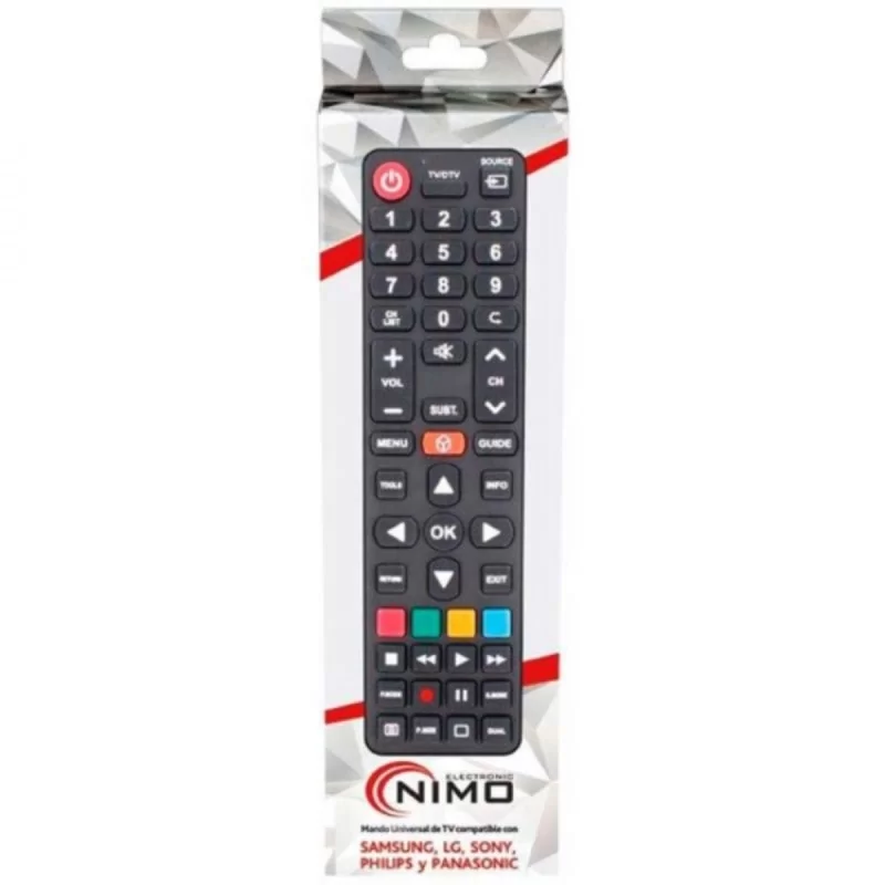 Universal Remote Control NIMO Black LG, Panasonic, Philips, Samsung, Sony