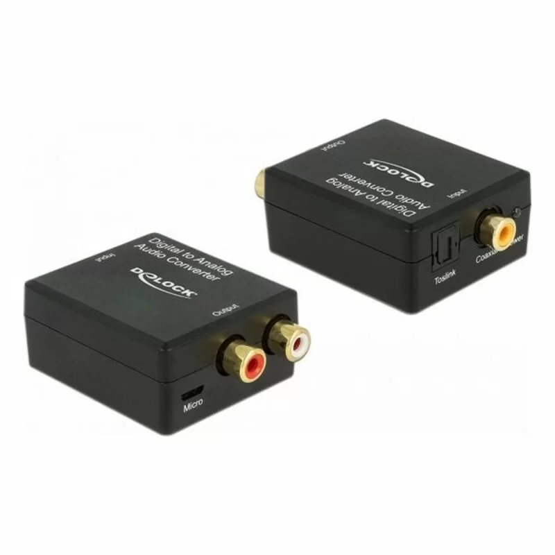 Audio Converter DELOCK Toslink - RCA Black