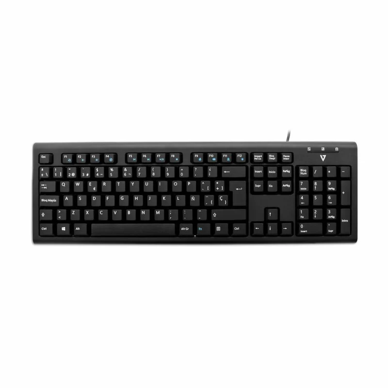 Keyboard V7 KU200ES Spanish Qwerty Black