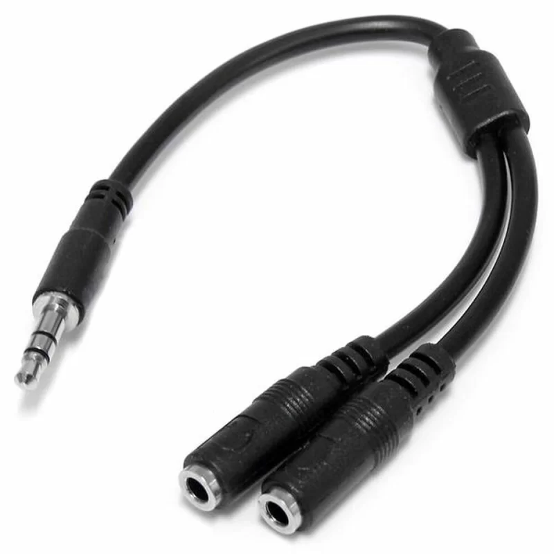 Audio Jack Adapter Startech MUY1MFFS Black 0,2 m