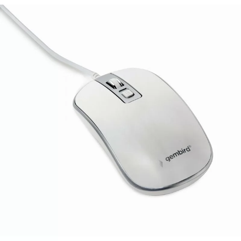 Mouse with Cable and Optical Sensor GEMBIRD MUS-4B-06-WS 1200 DPI