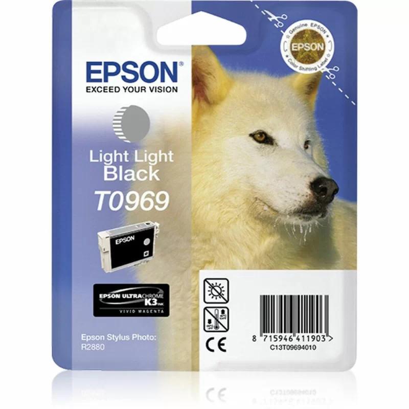 Original Ink Cartridge Epson T0969 Light grey Black